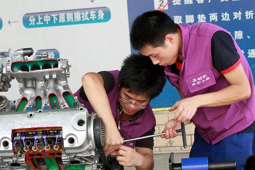 汽修人才就業好 汽修專業受捧
